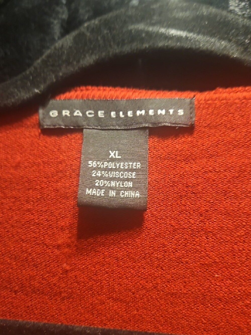 Grace Elements Red Ruffle Open-Front Cardigan - Picture 2 of 4